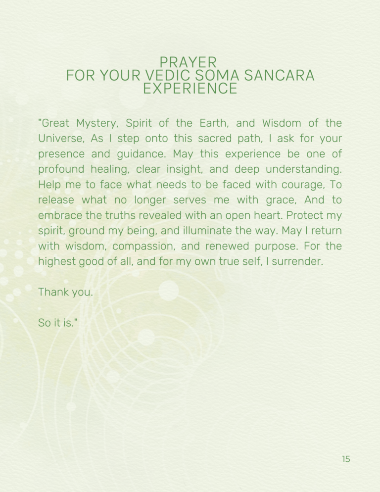 VEDIC SOMA SANCARA PREPERATION & INTEGRATION JOURNAL K