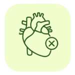 Ischemic heart disease health mushrooms icon