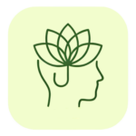 Spiritual integration health mushrooms icon